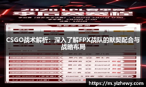 CSGO战术解析：深入了解FPX战队的默契配合与战略布局